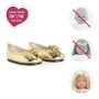 Gold ballet flats Ma Corolle – Shoes for 36 cm doll