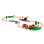BRIO Friction Train Set – Wooden 28-piece countryside set