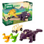 BRIO Dinosaur Attack Set – 4-piece interactive dinosaur playset