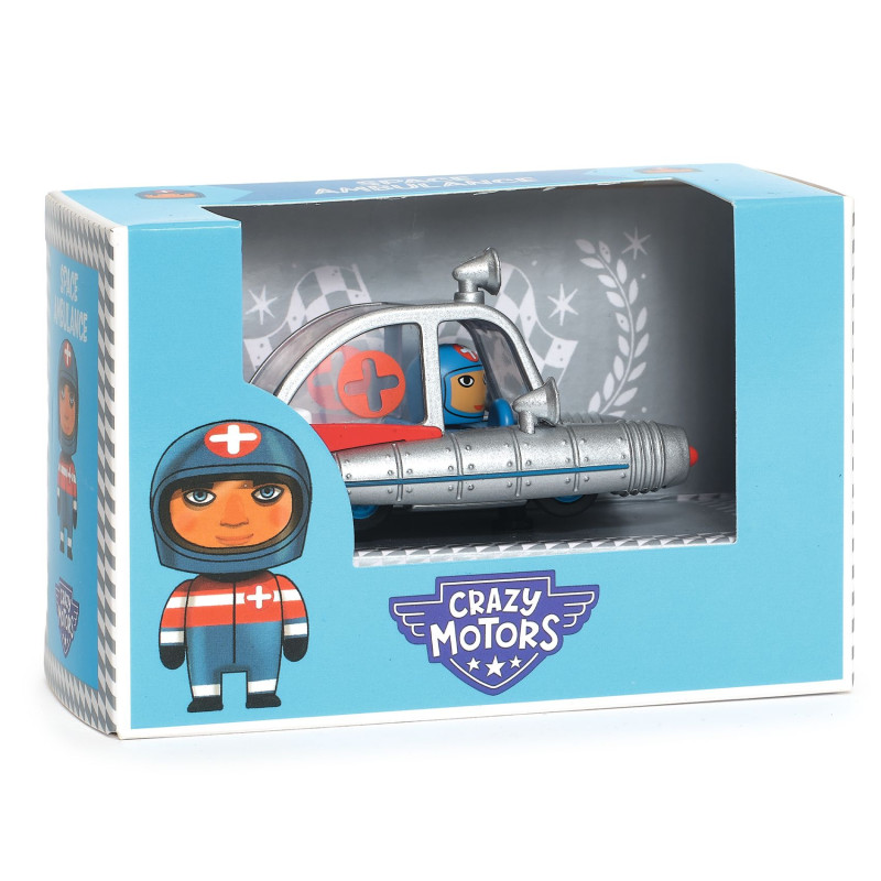 Petite voiture Crazy Motors Hurry Ambulance - Dès 3 ans