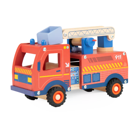 Wooden Fire Truck – Avenue du Moulin – Moulin Roty