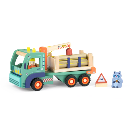 Wooden Logging Truck – Avenue du Moulin – Moulin Roty