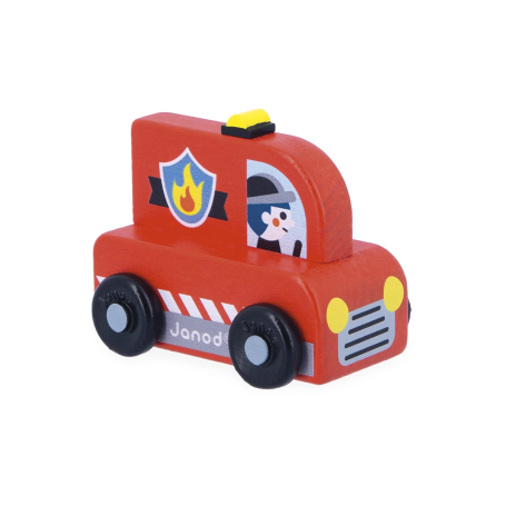 Wooden Fire Truck – Ville Cross Roads – Janod