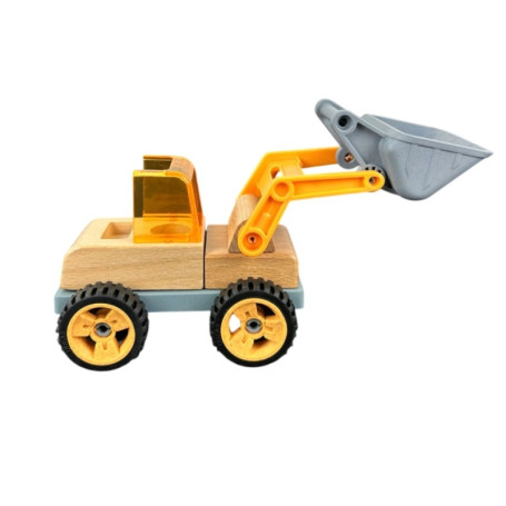 Mini Excavator – Wooden Construction Toy – Sapin Malin