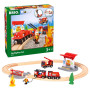 Circuit pompier lutte contre le feu - Circuit de train en bois