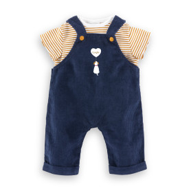 Corolle T-Shirt & Navy Overalls – Outfit for 15" Doll