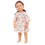 Götz Dress Flower Apricot – Doll Clothes 45-50 cm (Size XL) – Summer