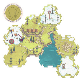 Djeco Puzzl'Up Alric Barbarious – Floor Puzzle & Viking Figure Set