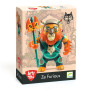 Djeco Arty Toys Ze Furious – Animal Warrior Chief Action Figure
