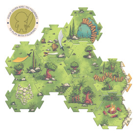 Puzzl'Up Voras Furious Djeco – Puzzle de Sol & Figurine Guerrier