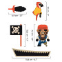 Djeco Arty Toys Bily Cannot – Pirate Figure & Boat Playset