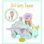 Jil Tinycar Tinyly Djeco – Figurine avec Voiture-Nuage & Jerry