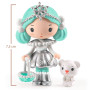 Djeco Tinyly Neige & Nours – Ice Princess Figure & Polar Bear Cub