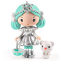 Djeco Tinyly Neige & Nours – Ice Princess Figure & Polar Bear Cub