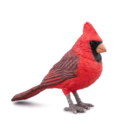 Papo Red Cardinal Figure – North American Garden Bird – Hand-Painted
