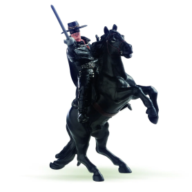 Figurine Cheval de Zorro Papo – Tornado Destrier Noir