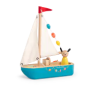 Moulin Roty Wooden Sailboat – La Grande Famille – Toy Boat
