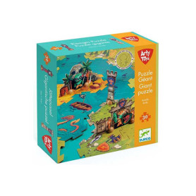 Djeco Giant Battle Puzzle – Arty Toys Floor Playset 30 pcs