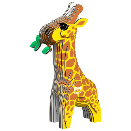 Eugy 3D Giraffe Puzzle – DIY Animal Model Kit – Cute & Colorful