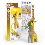 Eugy 3D Giraffe Puzzle – DIY Animal Model Kit – Cute & Colorful