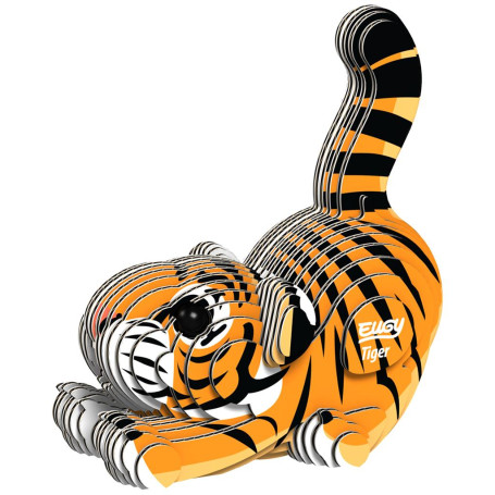 Puzzle 3D Eugy Tigre – Maquette Animale à Construire – Créatif & Fun