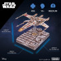 Ugears X-Wing Starfighter – Star Wars Motorized Wooden Model – 455 pcs