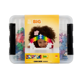 Mega Boîte Plus-Plus BIG – 200 Pièces & 2 Bases – Jeu Créatif 1 an+