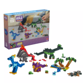 Plus-Plus Dinosaurs Kit – 600 Pcs & 2 Baseplates – 5+