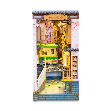 Book Nook Sakura Densya Rolife – Puzzle 3D Bois Tramway Tokyo