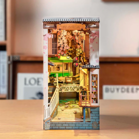 Rolife Sakura Densya Book Nook – 3D Wooden Puzzle Tokyo Tram