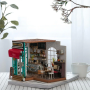 Maison Miniature Simon's Coffee Rolife – DIY Café Bois LED