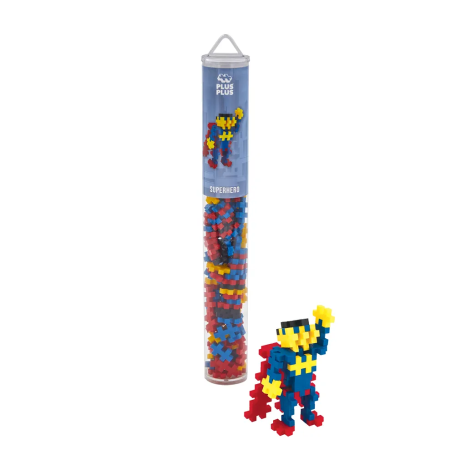 Plus-Plus Tube Superhéros – 100 Pièces – Jeu de Construction 5+
