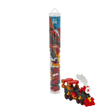 Plus-Plus Train Tube – 100 Pcs – Steam Engine Building Toy – Ages 5+