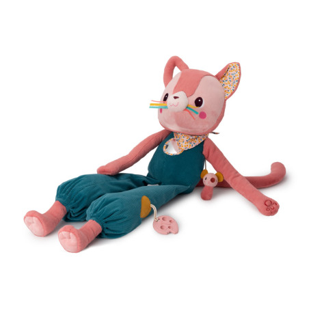 Lilliputiens Jeanne Giant Activity Cat – 87 cm Plush Toy