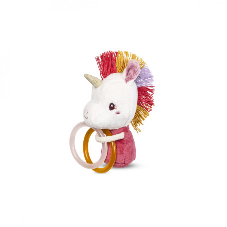 Lilliputiens Lena Unicorn Mini Rattle – Sensory Baby Toy