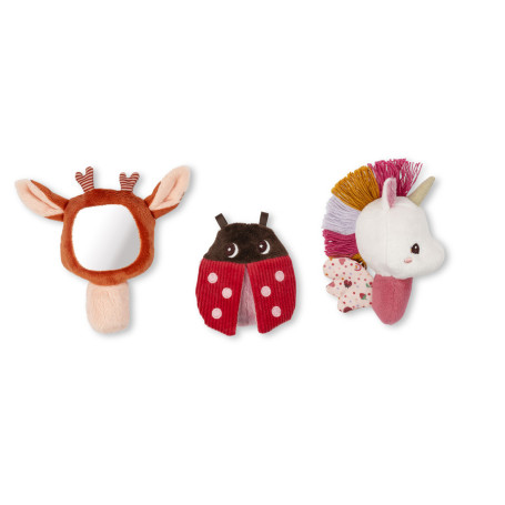 Lilliputiens Lena Sensory Rattle Set – 3 Baby Activity Toys