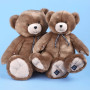 Maïlou Taupe Teddy Bear – 65 cm Plush – Handmade in France