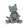 Maïlou Méloé blue grey Cat Plush – 37 cm – Handmade in France