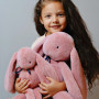 Maïlou Méloé Pink Rabbit Plush – 56 cm – Handmade in France