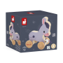 Janod Pull-Along Donkey – FSC Wooden Farm Toy with Bell – 12m+