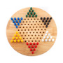 Chinese Checkers 29cm – Wooden Strategy Board Game – 2-6 Players