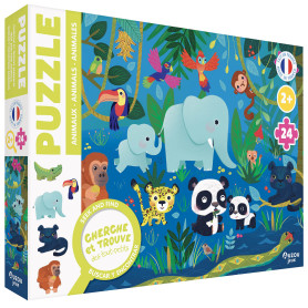 Animals search & find puzzle (24 Pieces) – Toddlers 2+