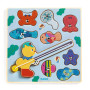 Puzz & Fish Bariolo – Puzzle bois & pêche magnétique – Djeco 18m+