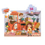 Puzzle silhouette le voyage de Mia – 36 Pièces – Djeco 4+