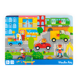 City Sound Puzzle – Les Popipop – Moulin Roty – wooden toy 12m+