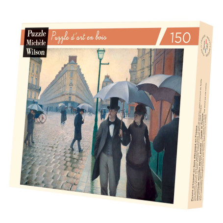 Puzzle Bois 150 pièces – Caillebotte : Rue de Paris – Michèle Wilson
