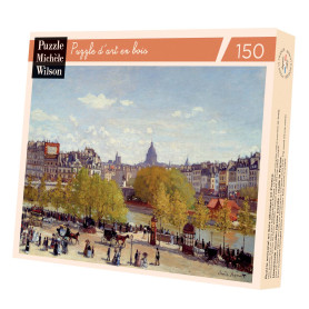 Puzzle Bois 150 p – Monet : quai du louvre – Michèle Wilson