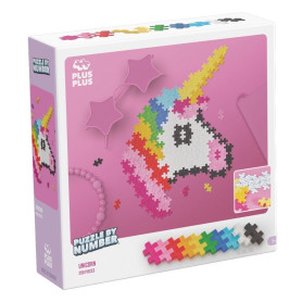 Plus-Plus unicorn puzzle 250 pcs – Puzzle by number – 3+