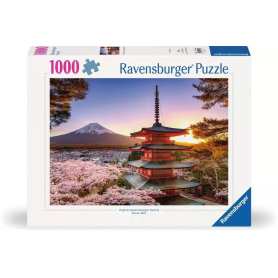Adult Puzzle 1000 pcs – Cherry Blossoms of Mt Fuji – Japan Landscape