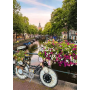 Puzzle Adulte 1000 pièces – Vélo et fleurs à Amsterdam